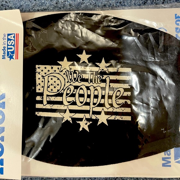 NEW Black MASK OF HONOR NEW IN PACKAGE OSFM 100% 2-ply Cotton - Picture 1 of 4